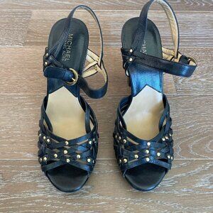 Michael Michael Kors Stud Sandals | Black | 10